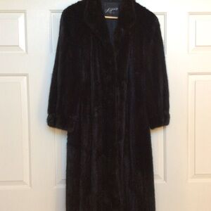 Stunning Full Length Black Mink Coat